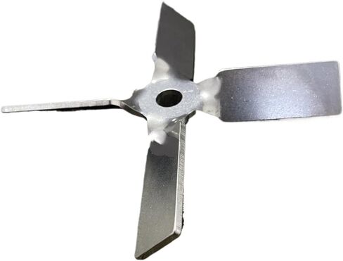 مجموعة واحدة، DIA ​​40 مم إلى 100 مم، مروحة رباعية الشفرات من الفولاذ المقاوم للصدأ Lab 304 مع قضيب التحريك، قم بتحريك المواد أثناء التحريك 5. (شفرة 40 مم مع قضيب) in Kuwait