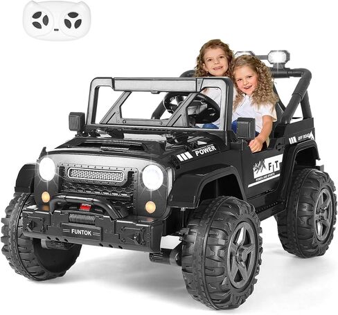 24 فولت ركوب على الشاحنة للأطفال الكبار ، سيارة كهربائية 2 مقاعد مع التحكم عن بعد ، 4WD/2WD قابلة للتبديل ، محرك 4x200W ، تخزين سرير الشاحنة ، أضواء LED ، الموسيقى ، البلوتوث ، الهدايا للفتيات الفتيات in Kuwait