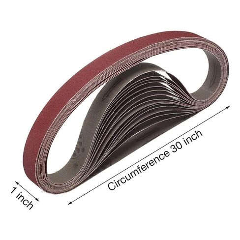 30Pcs 1X30 Inch Sanding Belts Heavy Duty Sanding Belts Multipurpose Abrasive Belts for Belt Sander in Saudi Arabia