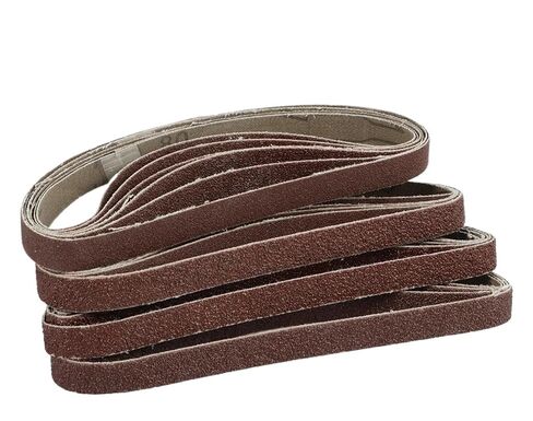 20Pcs 13 x 457mm Sanding Belts 40/60/80/120Grit Sander Abrasive Belt for Sanding Wood Metal Plastic in Kuwait