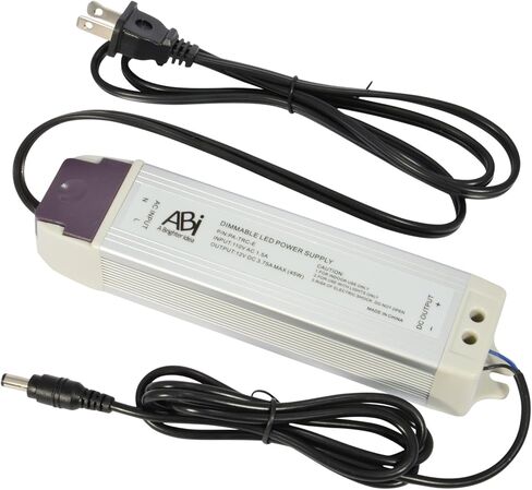 ABI 12V 60W Power Supply Driver TRIAC Dimmable Transformer for LED Flexible Strip Light (Works with Standard Wall Dimmers) in Kuwait