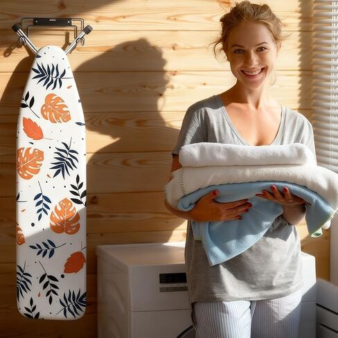 حامل لوح الكي على الحائط، شماعة ألواح الكي على شكل Y & T، حامل الخنزير الحديدي لغرفة الفندق، وغرف الغسيل المنزلية، وغرف المرافق، والخزائن (أسود) in Kuwait