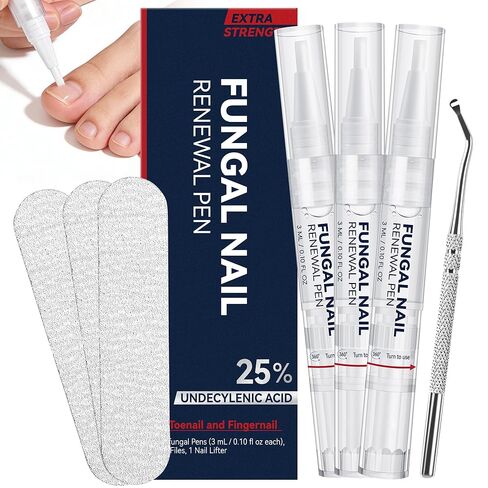 علاج فطريات أظافر القدم بقوة إضافية، قلم فطريات أظافر القدم لفطريات الأظافر وفطريات القدم مع 25% حمض غير ديسيلينيك و1% تولنافتات لتحسين الأظافر السميكة الصفراء والمتغيرة اللون والتالفة in Kuwait