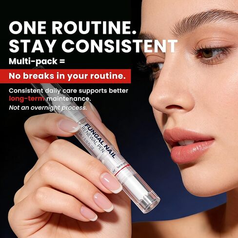 علاج فطريات أظافر القدم بقوة إضافية، قلم فطريات أظافر القدم لفطريات الأظافر وفطريات القدم مع 25% حمض غير ديسيلينيك و1% تولنافتات لتحسين الأظافر السميكة الصفراء والمتغيرة اللون والتالفة in Kuwait