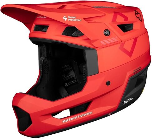 خوذة Sweet Protection Strayer 2Vi MIPS لكامل الوجه باللون الأحمر الحار، S/M in Kuwait