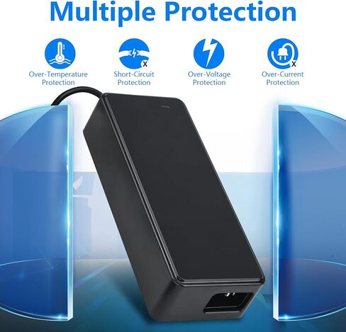 شاحن 54.6 فولت 2 أمبير للسكوتر الكهربائي بطارية ليثيوم أيون 48 فولت، مصدر طاقة لاستبدال موصل ليثيوم أيون 120 وات 54.6 فولت مع موصل M16، مقبس 3 شوكات GX16 in Kuwait