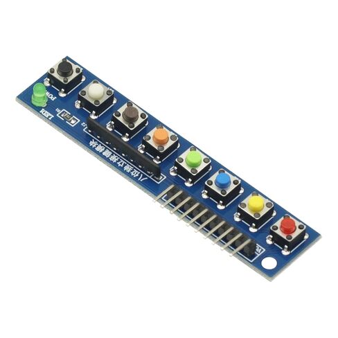 2PCS 8 Independent Key Button Touch Button Module with LED Indicator Keyboard Module Keypad Module for Arduino ARM Raspberry Pi in Saudi Arabia