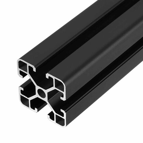 MECCANIXITY 4PCS t Slot 4040 الألومنيوم النتوء، 200 مم المعيار الأوروبي المؤكسد الخطي السكك الحديدية الإطار الشخصي لأجزاء الطابعة ثلاثية الأبعاد CNC DIY المشاريع، أسود in Kuwait