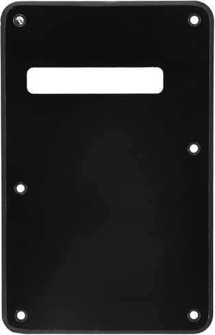 Guitar Back Plate, Scratch Plastic Pickguard Cavity Cover with Screws for Electric Guitar, Musicians and DIY Repair Projects (Black) in Saudi Arabia