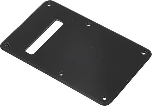 Guitar Back Plate, Scratch Plastic Pickguard Cavity Cover with Screws for Electric Guitar, Musicians and DIY Repair Projects (Black) in Saudi Arabia