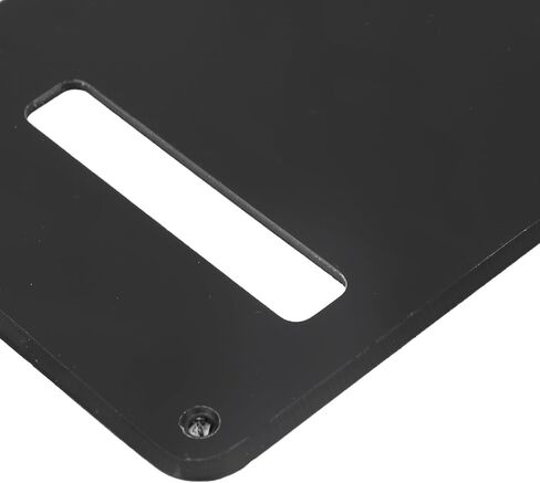Guitar Back Plate, Scratch Plastic Pickguard Cavity Cover with Screws for Electric Guitar, Musicians and DIY Repair Projects (Black) in Saudi Arabia
