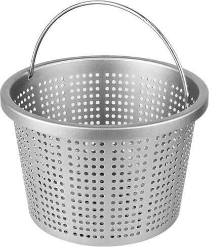 سلة مقشدة لحوض السباحة الداخلي مقاس 8 بوصات - سلة مصفاة معدنية مطورة بمقبض | لـ Pentair U-3، Hayward SP1070/SPX1070E، B-9 | الاستبدال المباشر 08650-0007 وSPX1070E سلال الفلتر العالمية in Kuwait