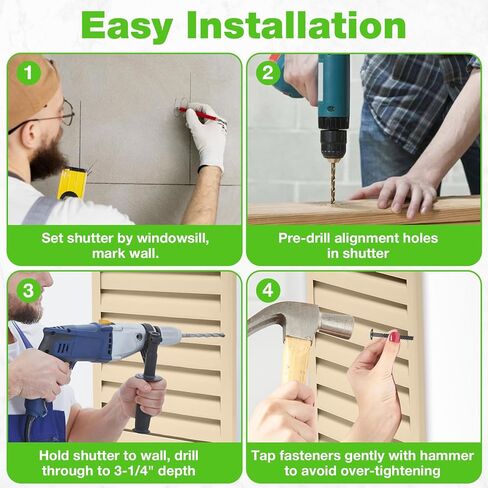 36 PCS Vinyl Shutter Fasteners Window Panel Peg Black, 3 Inch Outside Windows Schutters Lok Pin Pegs Screws Spikes Anchor in Kuwait