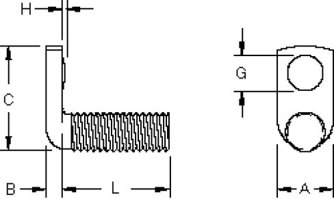 8 عبوات 1/4-20 إسقاط بزاوية قائمة - برغي لحام مفلطح DW 2108 in Kuwait