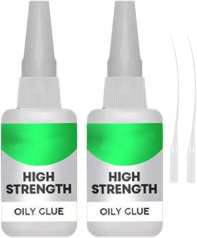 2pcs High Strength Oily Glue Universal Superglue,Mighty Instant Glue for Resin Ceramic Metal Glass Used for Quick Repair of Metal, Plastic, Wood, Glass, Jade and So On in Saudi Arabia