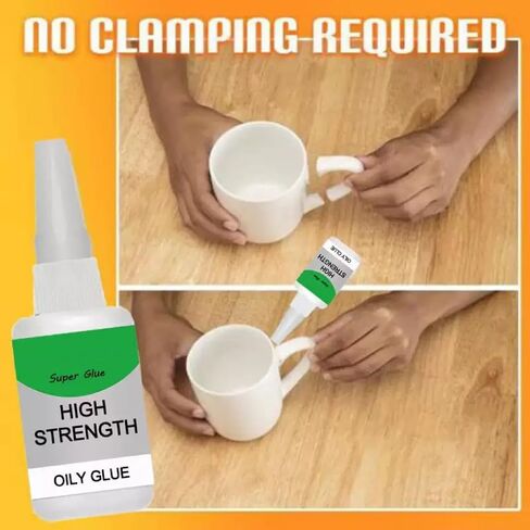 2pcs High Strength Oily Glue Universal Superglue,Mighty Instant Glue for Resin Ceramic Metal Glass Used for Quick Repair of Metal, Plastic, Wood, Glass, Jade and So On in Saudi Arabia