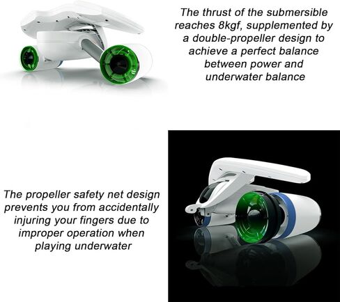 Electric Underwater Sea Scooter for Snorkeling & Diving,Battery Level Indicator, Lightweight Swimming Booster for Water Adventures in Saudi Arabia