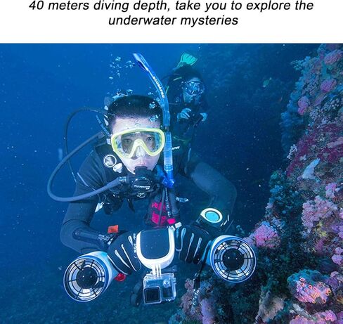 Electric Underwater Sea Scooter for Snorkeling & Diving,Battery Indicator, Lightweight Swimming Booster for Underwater Adventures in Saudi Arabia