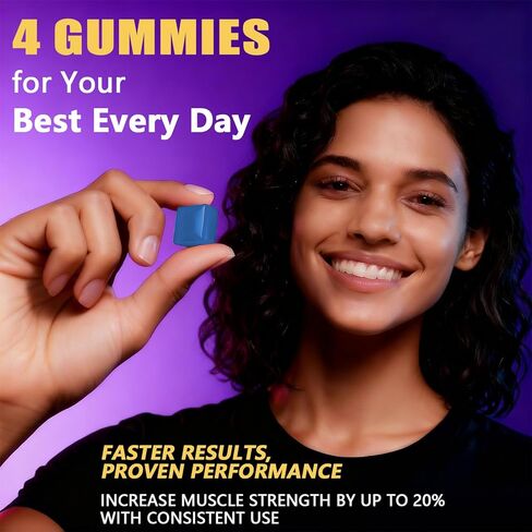 علكات الكرياتين 120 قطعة - نكهة البطيخ والتوت، 5000 ملغ من الكرياتين مونوهيدرات مع BCAA، وL-Taurine والإلكتروليتات لنمو العضلات والقوة والطاقة - قابلة للمضغ للرجال والنساء in Kuwait