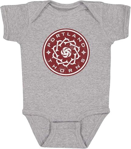 500 LEVEL Portland Thorns FC Vintage Primary Logo One-Piece Infant Bodysuit in Saudi Arabia