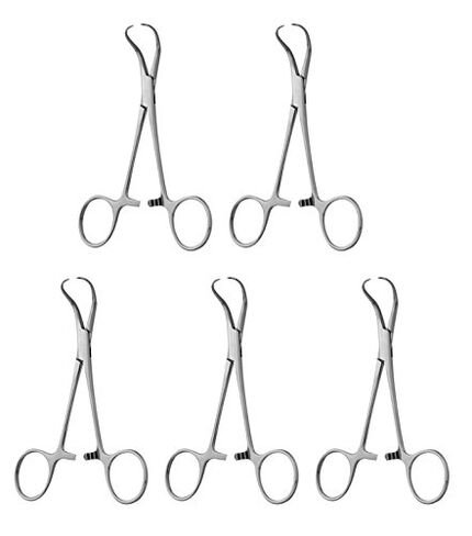 مشبك منشفة جراحي من باكهاوس، 5 1/4 بوصة، عبوة من 5 قطع in Kuwait