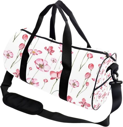 Colorful Flowers And Leaves Easy Clean Sports Duffel Bags For Men Women Oxford Tote Bags Adjustable Shoulder Strap, Convertible Carry Backpack Retro Gym Bag For Gym Volleyball Backpack in Kuwait