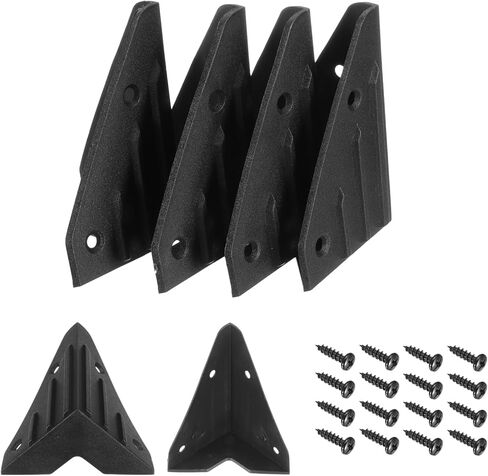 MECCANIXITY 8 Pcs Speaker Cabinet Corners Protector 45x45x74mm Plastic Stackable Guard Wrap Angle Case Edge Box Protection with 32 Pcs Installation Screw for Stage DJ Audio Sound Case in Saudi Arabia