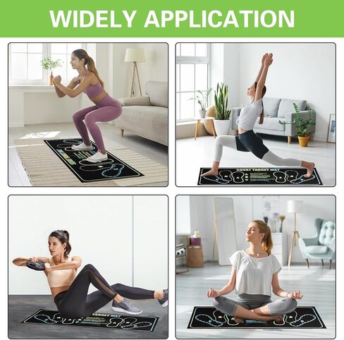 Non-Slip Squat Mat with Foot Position - 31.5'' X 13.8'' Diatomaceous Mud Squat Position Mat, Grade Exercise Mat for Improved Muscle Activation, Ideal for Home Fitness Enthusiasts in Saudi Arabia