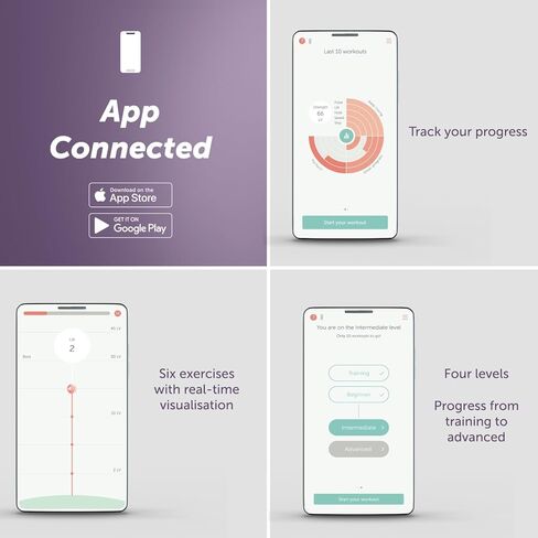 Elvie - مدرب قاع الحوض للسيدات يتم التحكم فيه عن طريق التطبيق، جهاز تمرين كيجل الذكي - جهاز تقوية العضلات الآمن على الجسم in Kuwait