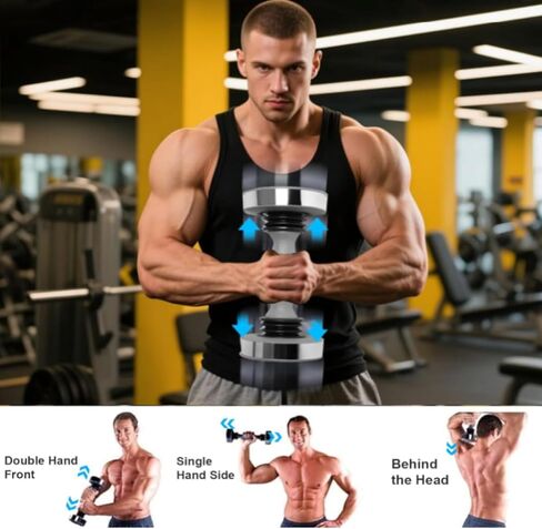Shaking Weight, Dual Purpose Fitness Dumbbells for Home/Gym, 4 lbs, Shape Tight Muscles, Vibrating Fitness, Shaking Dumbbells Free Weights for Men and Women in Saudi Arabia
