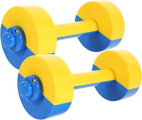 VOSAREA 1 Pair Kids Plastic Weight Set Dumbbells Set for toddlers | Barbell Fitness Exercise Equipment for Home Gym Workout in Saudi Arabia
