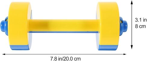 VOSAREA 1 Pair Kids Plastic Weight Set Dumbbells Set for toddlers | Barbell Fitness Exercise Equipment for Home Gym Workout in Saudi Arabia