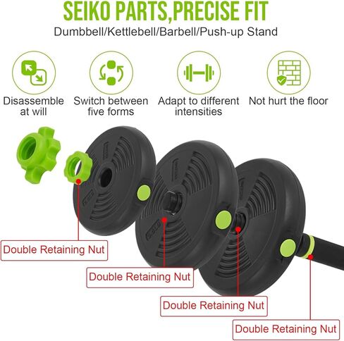Adjustable Dumbbell Set 44/66/88 LB, at Home Weight Set with Anti-Roll Plates, PE Grip, ABS Coated Weights - Weights for Home Gym Convertible to Push-Up Stands, Barbells & Kettlebells for Women & Men in Saudi Arabia