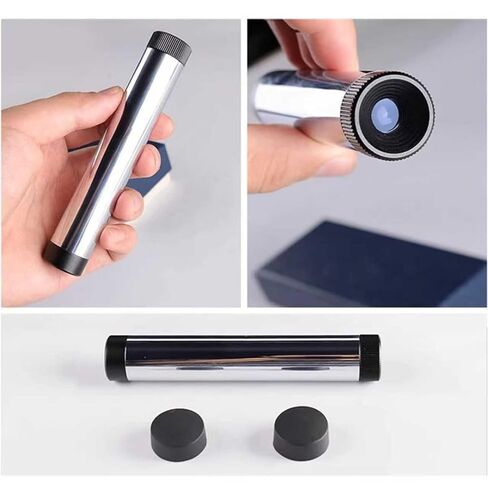 مطياف حيود محمول باليد، مطياف منشوري كامل الطيف للجواهر الدقيقة، عدسة عين للمجوهرات مقاس 8 مم، للمجوهرات والمجوهرات والصخور والطوابع والعملات المعدنية والساعات والهوايات والتحف in Kuwait