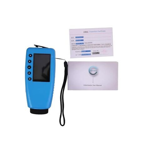 مقياس الألوان الرقمي الدقيق WR10QC مع شاشة LCD 2.8 بوصة، محلل ألوان محمول 4 مم للطلاء والبلاستيك والنسيج معمل مراقبة الجودة حساسية عالية، خطأ منخفض in Kuwait
