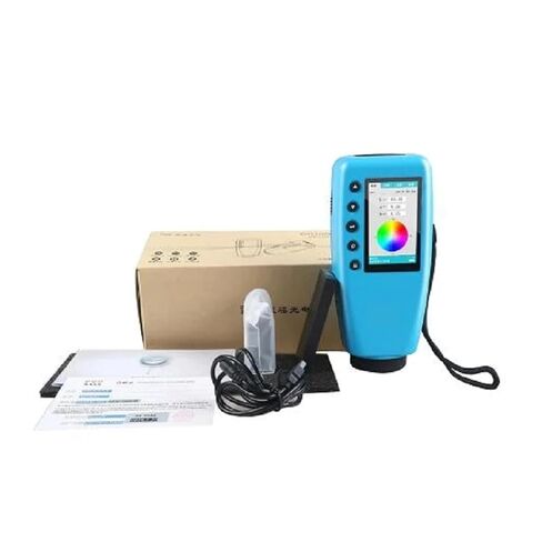 مقياس الألوان الرقمي الدقيق WR10QC مع شاشة LCD 2.8 بوصة، محلل ألوان محمول 4 مم للطلاء والبلاستيك والنسيج معمل مراقبة الجودة حساسية عالية، خطأ منخفض in Kuwait