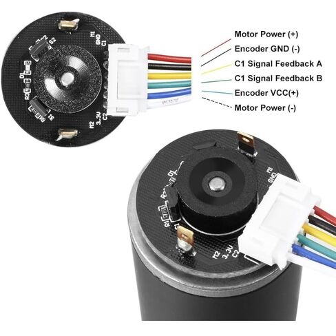 #US DC 12V 7 30Kg.cm دودة ذاتية مع التشفير والكابل in Kuwait