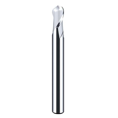 CNC Milling Cutter Center Cutting Tungsten Carbide TiAlN Coated Ball Nose End Mill HRC55 Ball Nose Cutter Carbide End Mill 1 2 4 Mm 2 Flutes Milling Cutter(R2.5x6dx50l) in Saudi Arabia