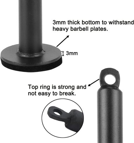 دبوس تحميل لوحة الوزن يناسب لوحات الوزن مقاس 1 بوصة وألواح أولمبية مقاس 2 بوصة لنظام بكرة الكابلات، حامل رفع الأوزان في صالة الألعاب الرياضية المنزلية لتقوية العضلات in Kuwait