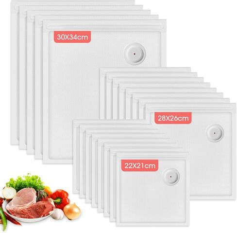 VOYOR Handheld Vacuum Sealer VS210 - Vacuum Bags 24 pcs VS211 (24 Bags) in Saudi Arabia