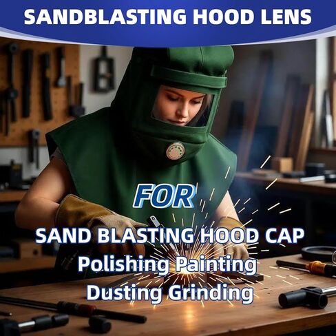 عدسات بديلة لغطاء السفع الرملي مكونة من 5 قطع، مصنوعة من مادة البولي كربونات الصلبة المقاومة للخدش للطلاء والغبار والطحن in Kuwait