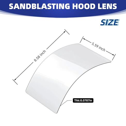 عدسات بديلة لغطاء السفع الرملي مكونة من 5 قطع، مصنوعة من مادة البولي كربونات الصلبة المقاومة للخدش للطلاء والغبار والطحن in Kuwait