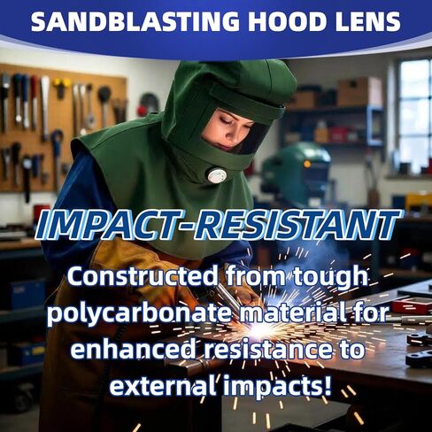 عدسات بديلة لغطاء السفع الرملي مكونة من 5 قطع، مصنوعة من مادة البولي كربونات الصلبة المقاومة للخدش للطلاء والغبار والطحن in Kuwait