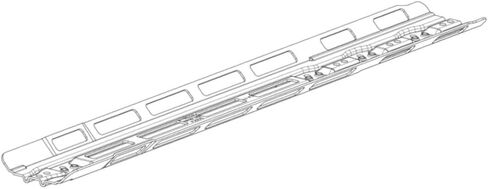 حاجز تثبيت BOSCH PowerTube 750 - حامل أفقي، BBP377Y، متوافق مع النظام الذكي in Saudi Arabia