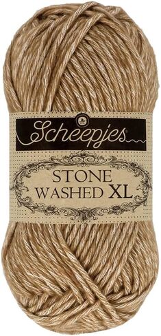 Scheepjes Yarn Stone Washed XL Yarn (849 - Jasper الأصفر) in Kuwait