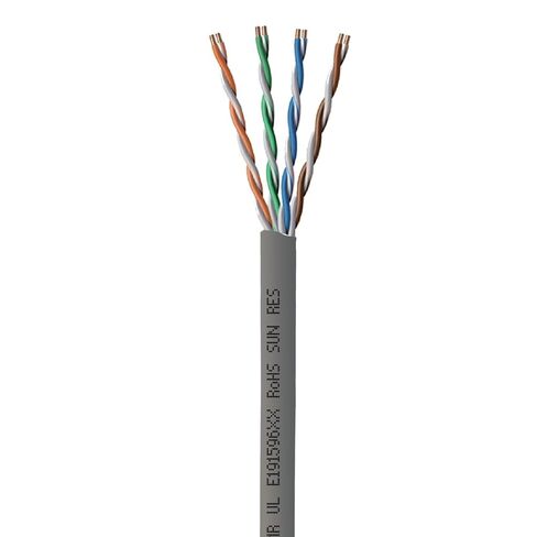 Paige GameChanger Cat6 Cable, 258310311, 22AWG, UTP, Solid, CMR, 1000ft Box, Gray in Saudi Arabia