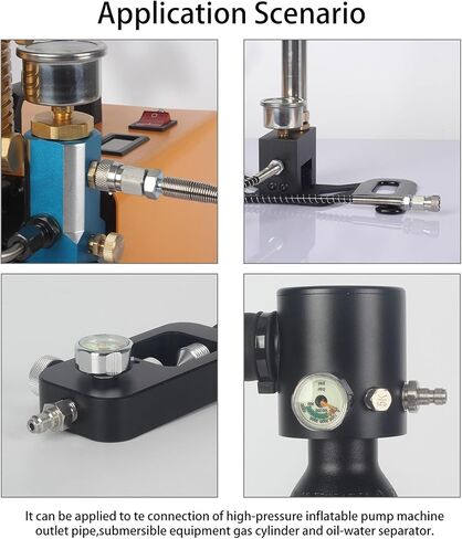 1/8 NPT Female Connector and 8mm Male Plug Fill Nipple With One-way Valve Quick-Disconnect Set, Stainless Steel Remote Line Male & Female Set for PCP Foster Paintball Airsoft Air Gun Tool in Kuwait