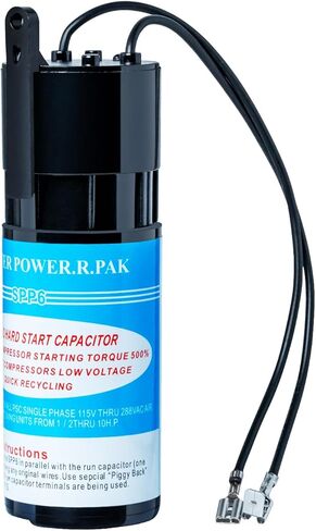 SPP6 Hard start kit for air conditioner, Hard start capacitor with 500% starting torque for air conditioner 1/2 Thru 4HP(4,000 to 120,000) Universal for ac compressor, HVAC unit, Refrigerator,Freezer in Kuwait