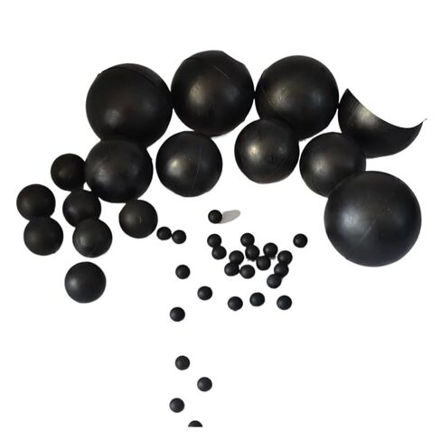 كرة مطاطية سوداء قطرها 2/2.5/3/3.5/4/4.5/5/5.5/6-127 مللي متر كرة مطاطية مستديرة صلبة أجزاء صناعية ذاتية الصنع (90 مللي متر-1 قطعة) in Saudi Arabia