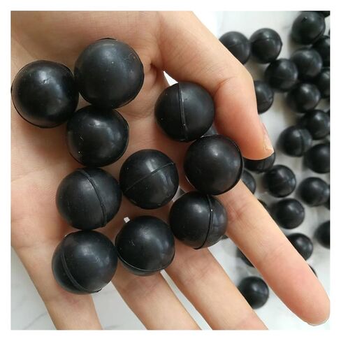 كرة مطاطية سوداء قطرها 2/2.5/3/3.5/4/4.5/5/5.5/6-127 مللي متر كرة مطاطية مستديرة صلبة أجزاء صناعية ذاتية الصنع (90 مللي متر-1 قطعة) in Saudi Arabia